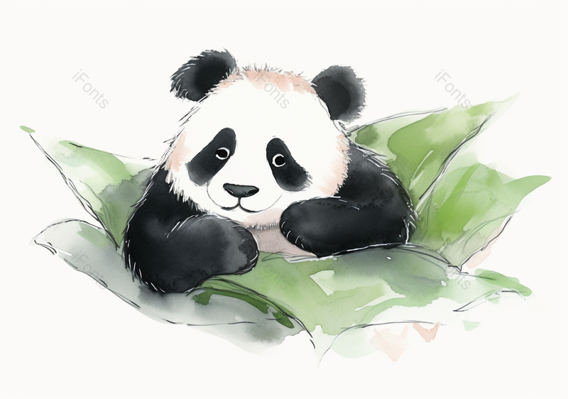 熊猫瞌睡,插画/手绘图,插画/手绘图库,插画/手绘图下载,插画/手绘